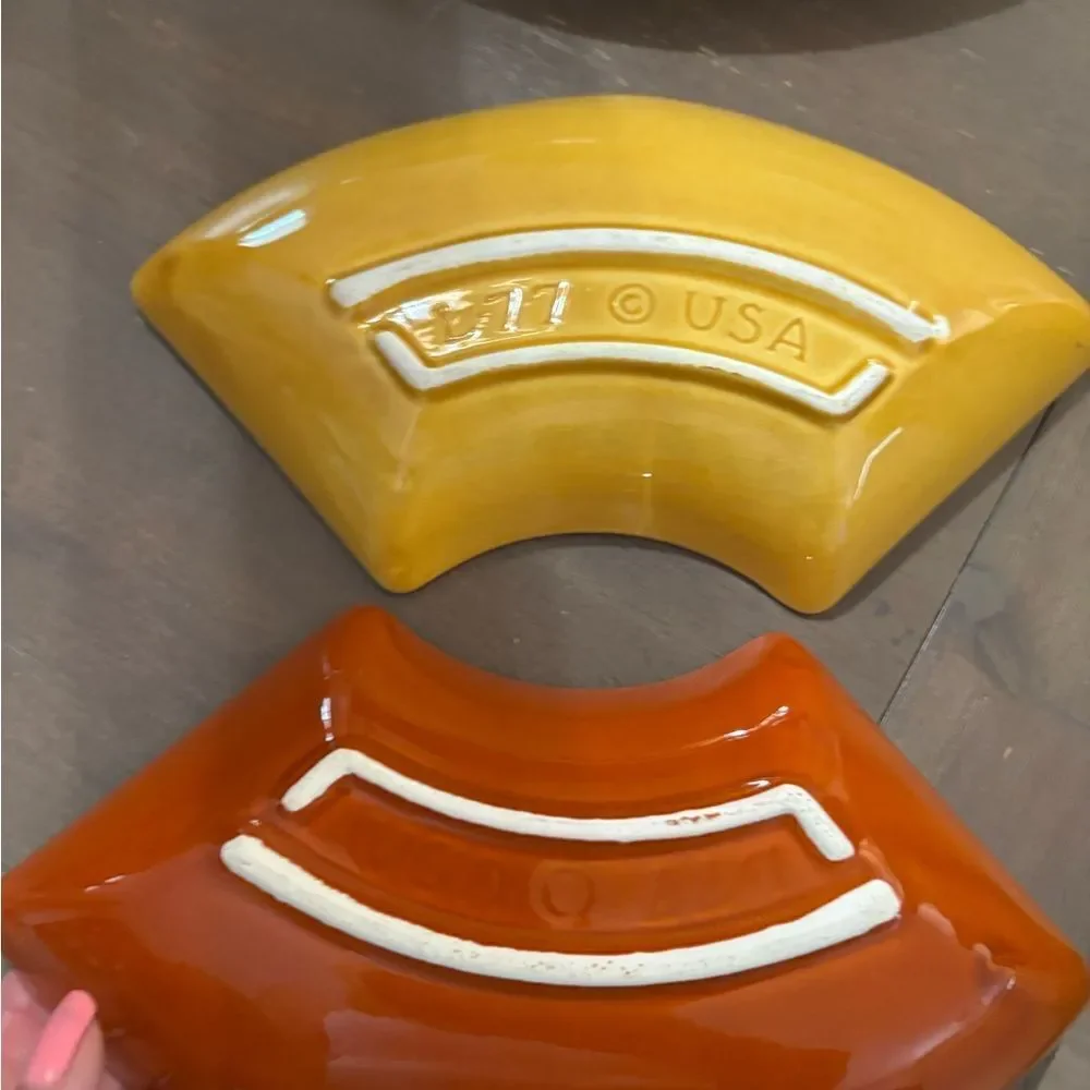 California Pottery Mid Century Modern Chip & Dip Set/ Relish Tray